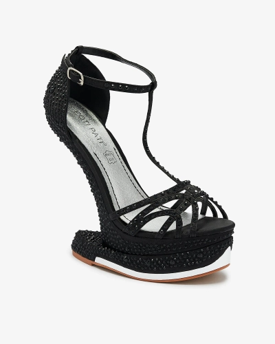 Черные женские туфли с цирконами Nekko- Footwear