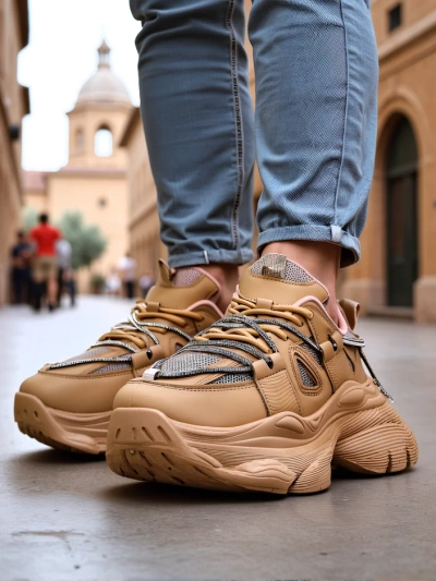 Royalfashion Sieviešu apavi uz bieza zole Reterri