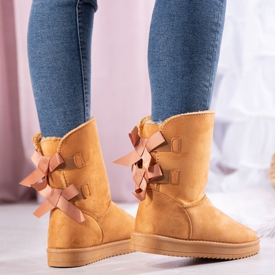 Brown mukluki snow boots with bows Snowy - Footwear 1