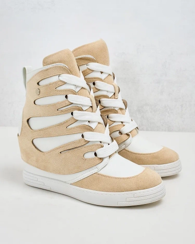 Royalfashion Sieviešu sportiskie zābaki uz papēža Pamstinsa