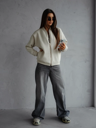 Royalfashion ar rāvējslēdzēju bomber jacket