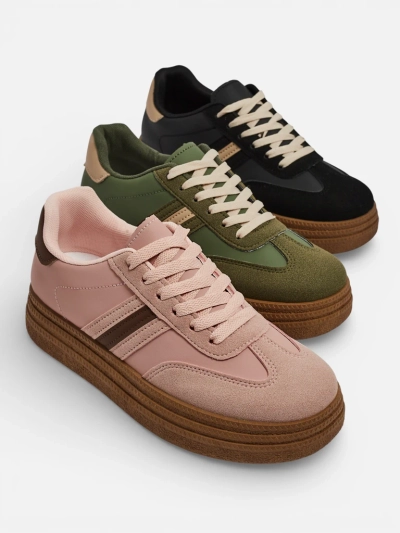 Luna Black Ecological Casual Women's Sneakers for Spring