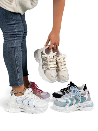 Royalfashion Women's Sporty Platform Sneakers Angello