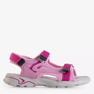 OUTLET Fuchsia children's sandals with Velcro Bloccia - Footwear