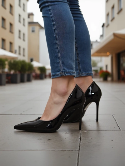 Royalfashion Sieviešu klasiskie norādītie stiletto Dofenis