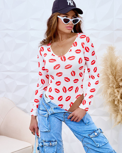 Royalfashion Women's print bodysuit