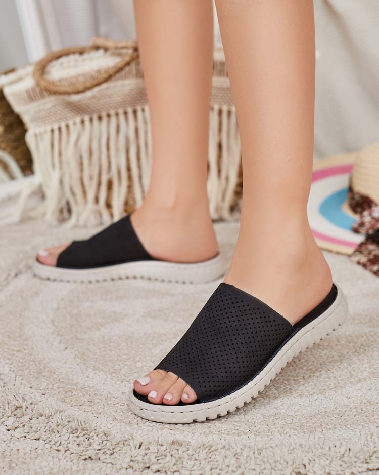 Royalfashion Женские ажурные шлепанцы Ererra