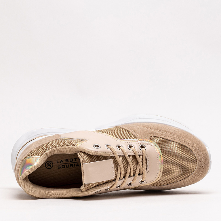 Brown women's sports sneakers shoes Mariuopo - Footwear