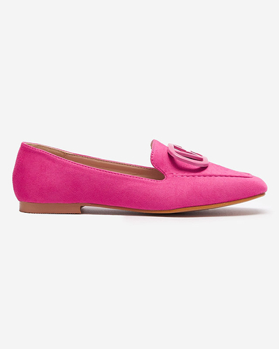 OUTLET Fuchsia women's moccasins Jeterika - Footwear