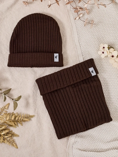 Royalfashion Ziemas komplekts universāls - cepure ar kakla sildītāju