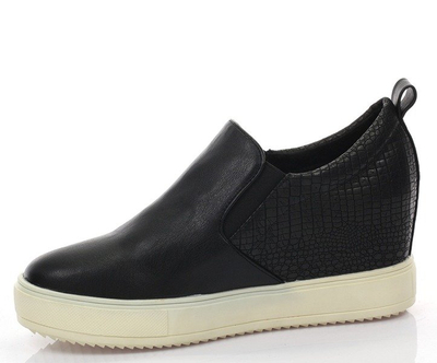 Black slip on wedges Refferas - Footwear