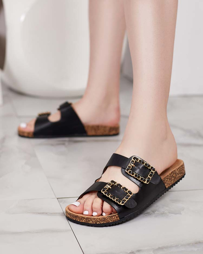 Royalfashion Women's flip-flops with buckles Monenas