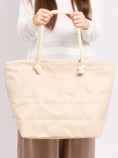 Royalfashion Large fabric bag with print