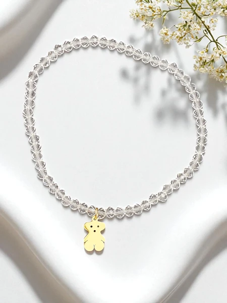 Royalfashion Women's bracelet with teddy bear charm