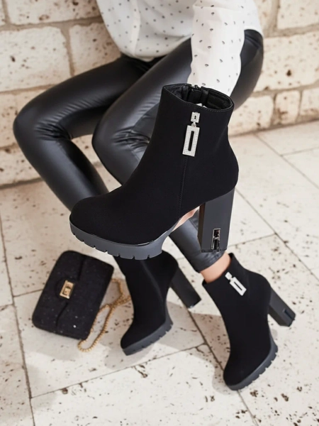 Royalfashion Sieviešu zābaki Beroleda Decorated Stiletto Boots