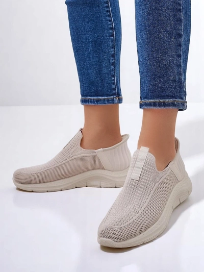 Royalfashion Women's Slip-On Fabric Sports Shoes Secat