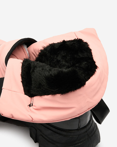 Royalfashion Women's snow boots in pink Enamirela