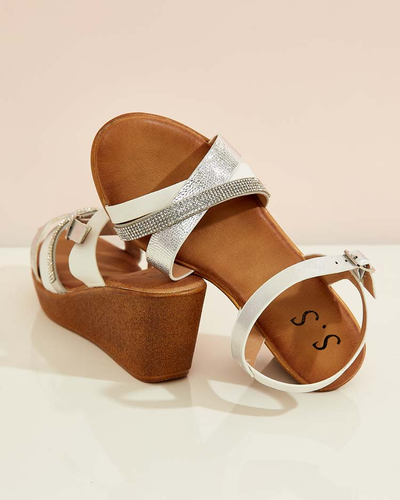 Royalfashion Women's sandals with zircons Bozi