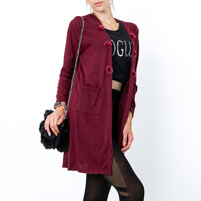 Maroon Women's Sweater - Clothing