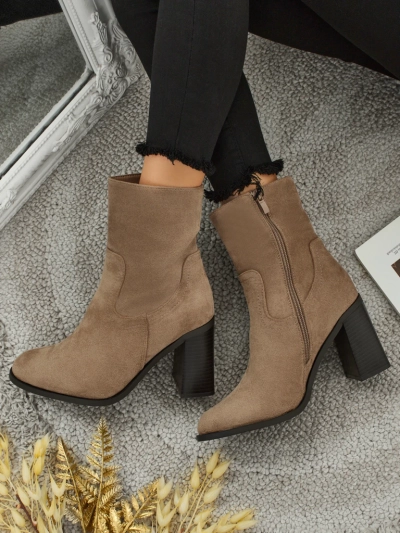 Women's Rune Fast Faux Suede Heeled Ankle Boots