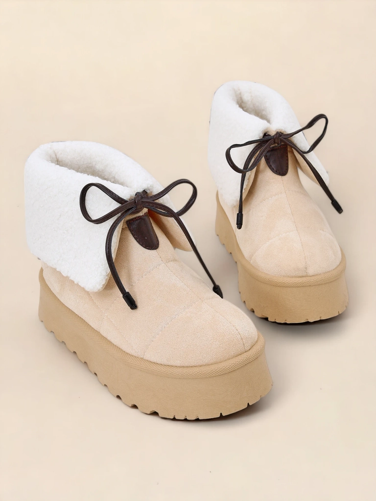 Royalfashion Ladies' lace-up snow boots Wdeno