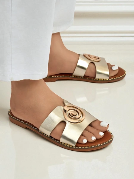 Royalfashion Sieviešu plakanas zoles čības Glam Bliss