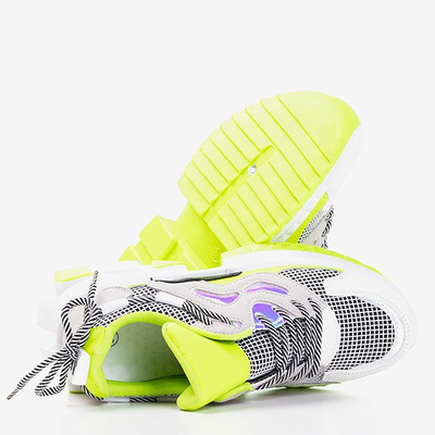 Neon green women's sports shoes Crazy - Footwear
