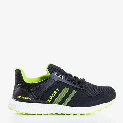 OUTLET Black and green women's sports shoes Birala - Footwear