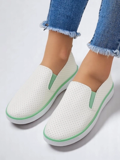 Royalfashion Women's perforated slip-on shoes Kassias