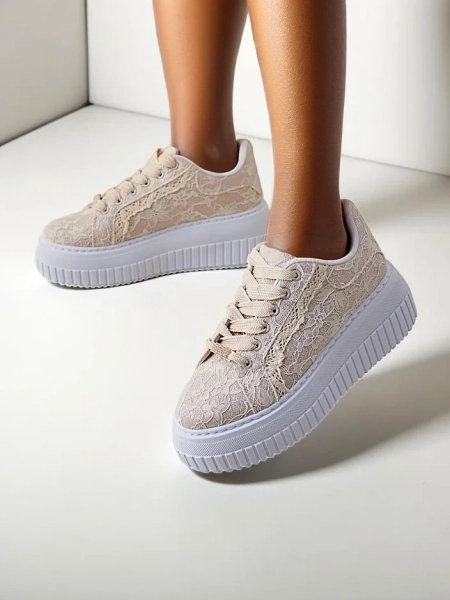 Royalfashion Women's Sport Sneakers with Lace Coronna