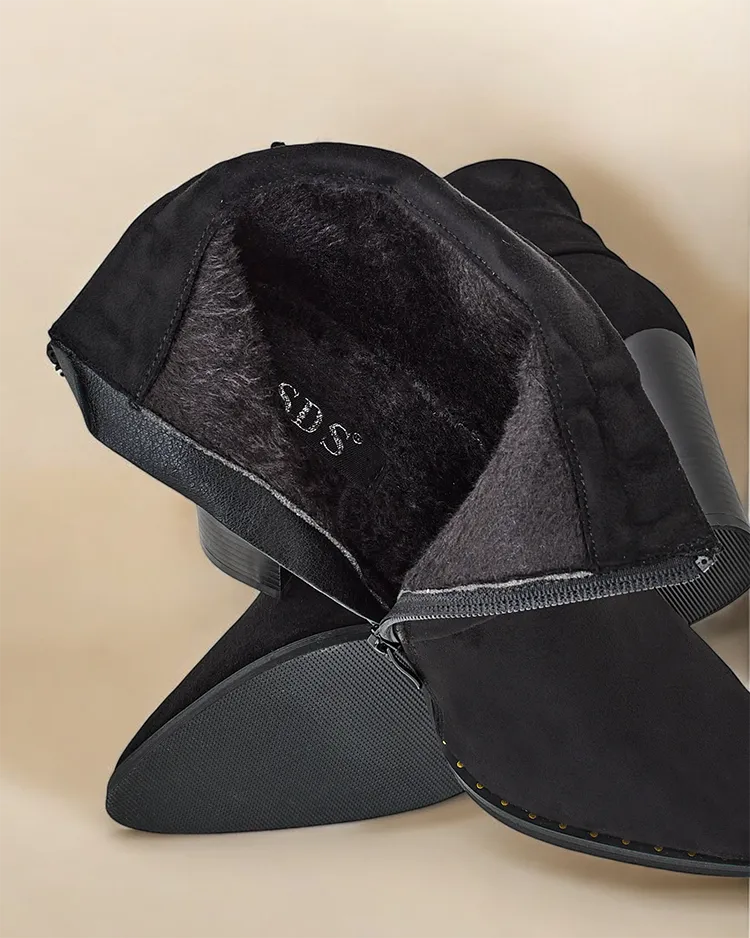 Royalfashion Women's ankle boots on a heel Lomie