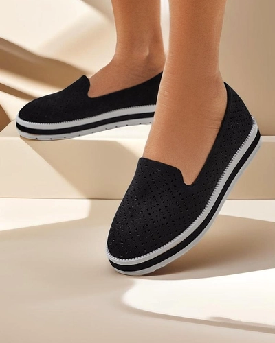 Royalfashion Sieviešu perforētie loafers Cerrole