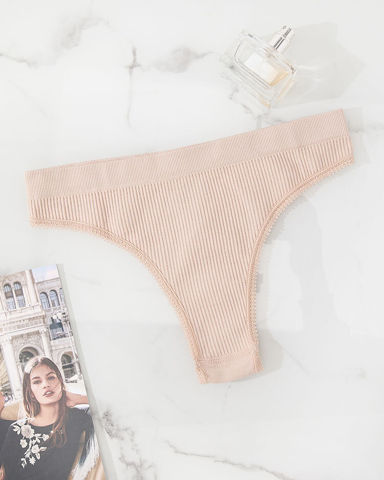 Royalfashion Bēšas krāsas biksītes ar krūšturi sievietēm