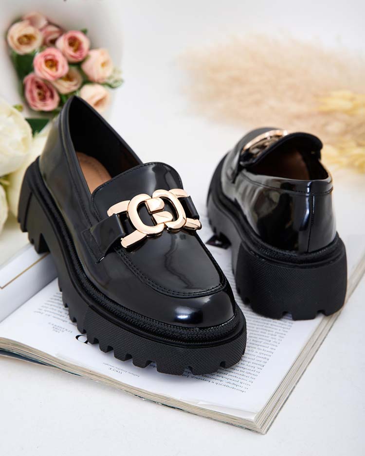 Royalfashion Women's lacquered moccasins Bevevra