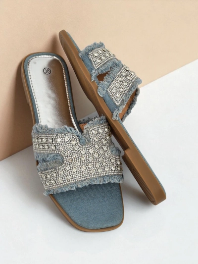 Royalfashion Sieviešu čības ar rhinestones CrystalEase