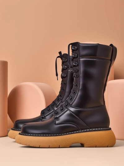 Royalfashion Women's worker boots Megie