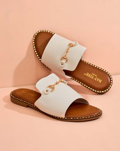 Royalfashion Женские шлепанцы на плоской подошве Ovib