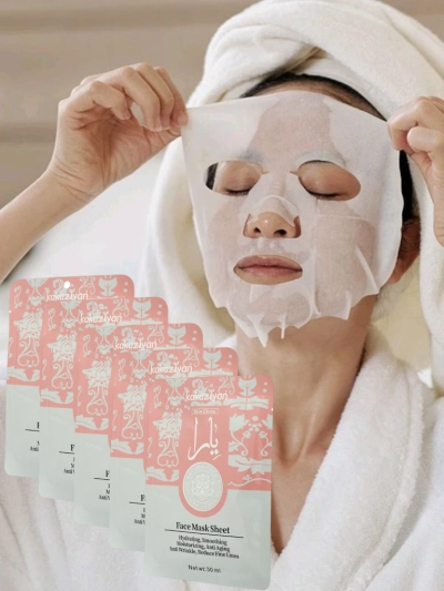 Aurelia Silk Hydrating Face Sheet Mask Kakaziyan 25 ml - Luksusowa Maska