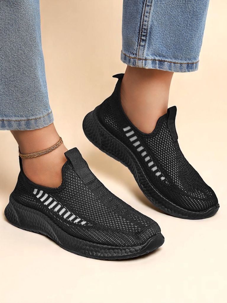 Royalfashion Sieviešu sporta apavi bez aizdares no auduma Sport Slip-On