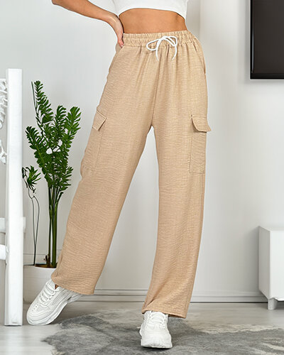 Royalfashion Женские широкие брюки с карманами