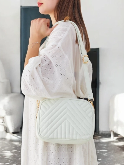 Royalfashion Маленькая овальная женская сумка из стеганой эко-кожи