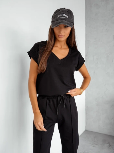 Royalfashion Women's cotton casual set with short sleeves