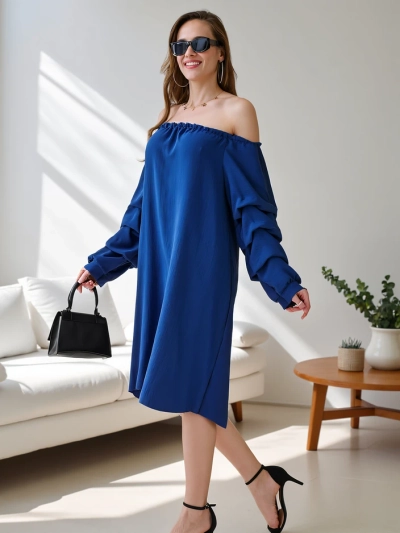 Royalfashion Smooth women's dress a'la Spanish with frills