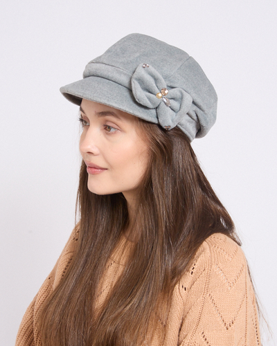 Royalfashion Women's beret with bow