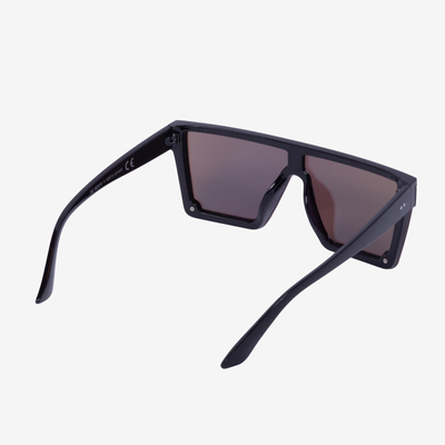 Navy Blue Ladies Square Holographic Sunglasses - Accessories