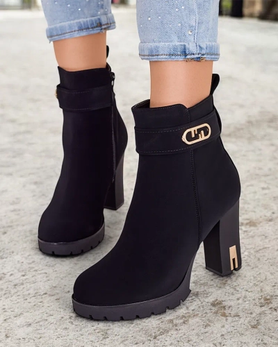 Royalfashion Sieviešu ķēfpēdas uz klinšu papēža Effe