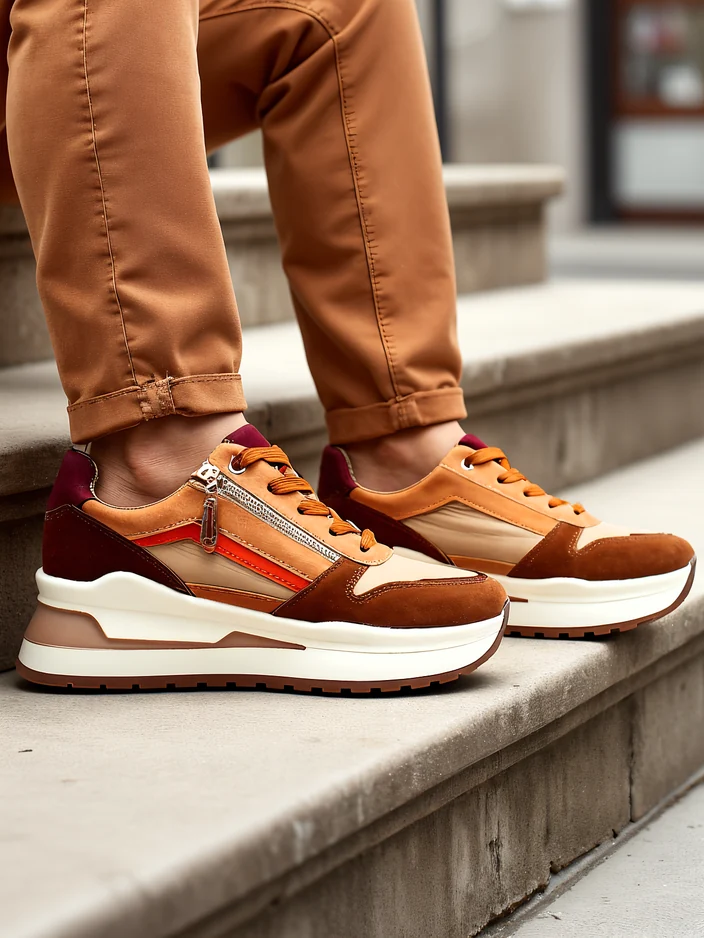 Женские спортивные туфли Royalfashion с скрытой танкеткой Bessase