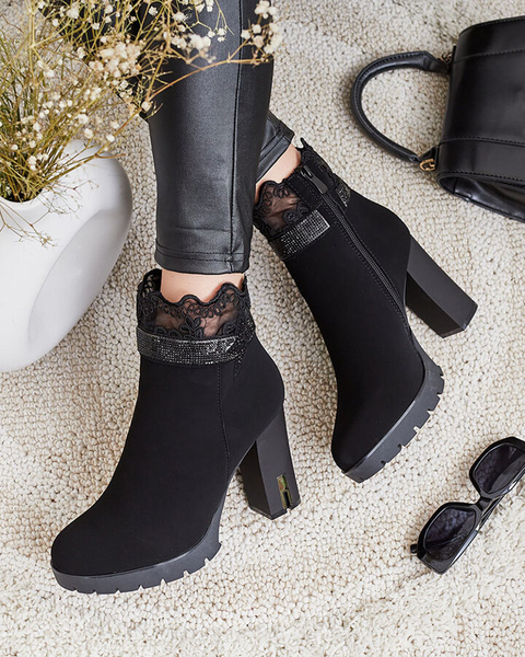 Royalfashion Sieviešu zābaki Leroleda Decorated Stiletto Boots