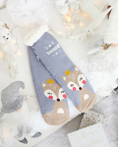 Royalfashion Women's winter socks with Christmas pattern