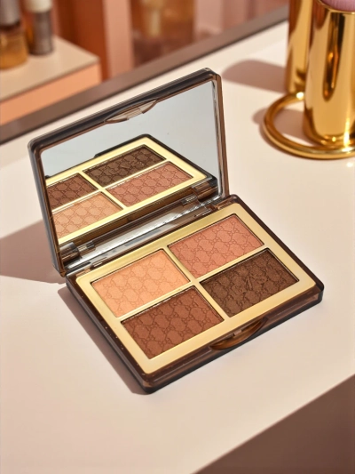 Guerniss 4 mirdzošo acu ēnu palete Chocolate Fudge